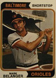 1974 Topps Baseball Cards      329     Mark Belanger
